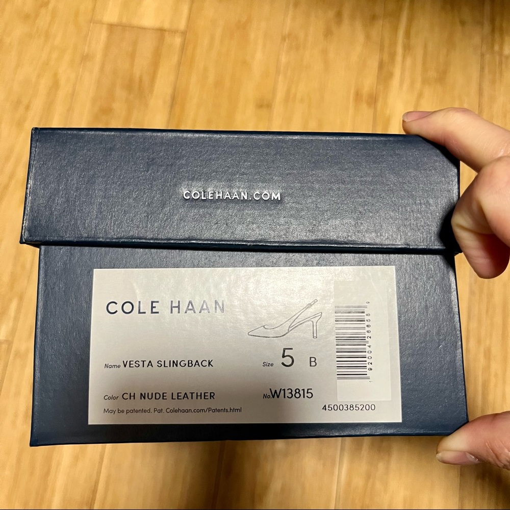 COPY - NWT Cole Haan Size 5 Nude Vesta Slingback Pumps - Picture 8 of 9